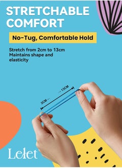 Lelet 1500 Pcs Colorful & Black Mini Elastic Hair Ties – Soft Rubber Bands for Baby Girls & Kids | No Pull Ponytail Holders | Gentle, Durable Polybands  - Image 3