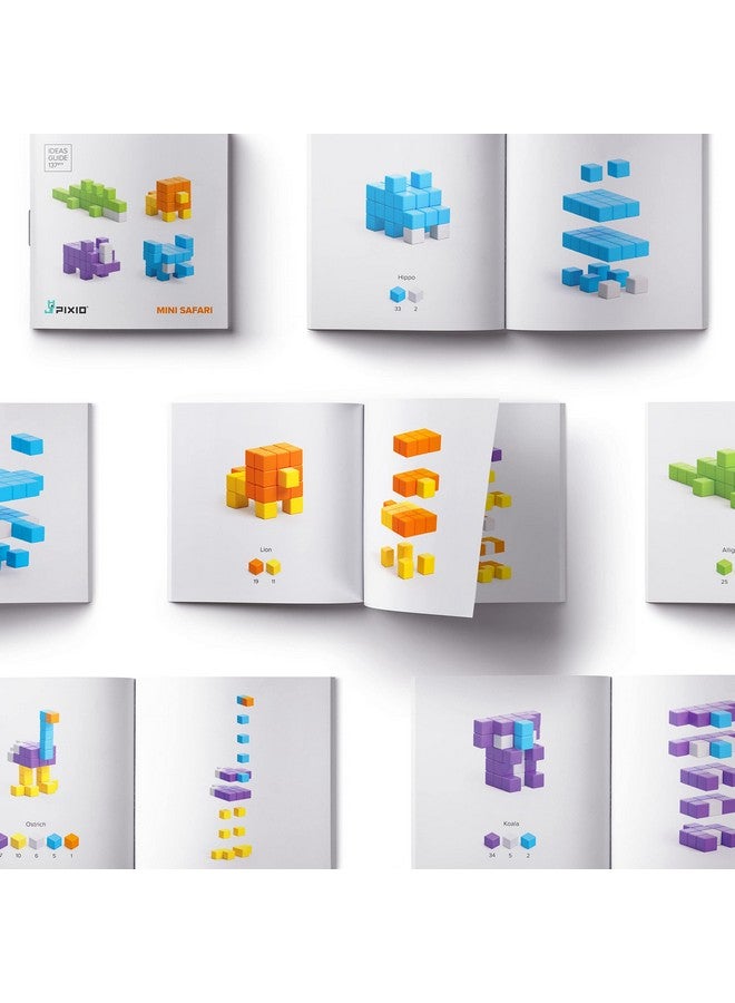 PIXIO Mini Safari - Magnetic Blocks Building Toys in Pixel Art Style - Arts and Crafts Kids Toys - Building Blocks - Learning Toys - Image 2