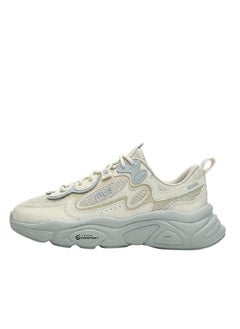 FILA حذاء رياضي مرتفع بنعل سميك بيج/أبيض  - Image 1