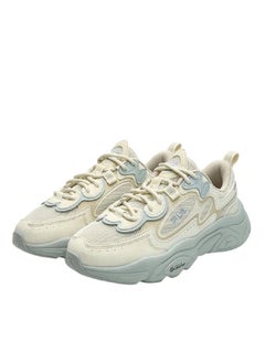 FILA حذاء رياضي مرتفع بنعل سميك بيج/أبيض  - Image 2