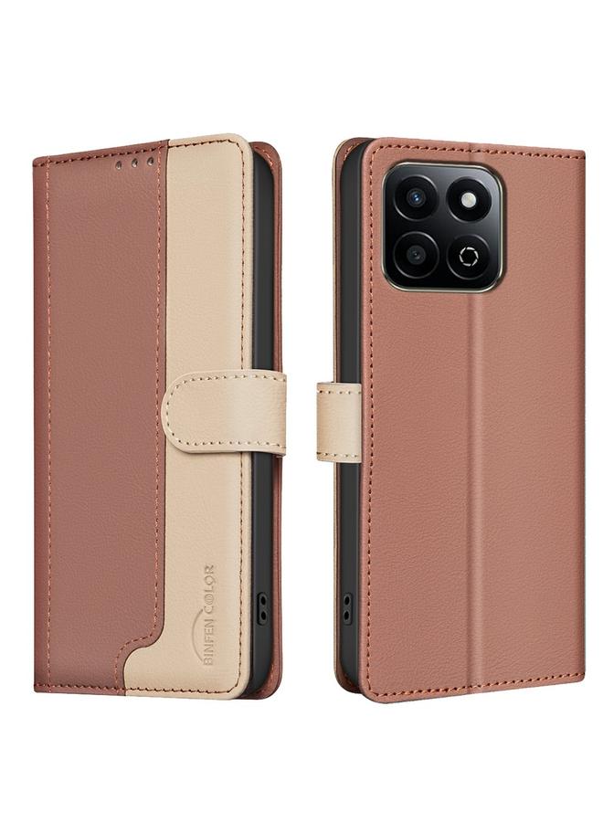 S-TOP Case For Honor 200 Smart / X7C Color Matching RFID Anti-theft Leather Phone Case - Image 1