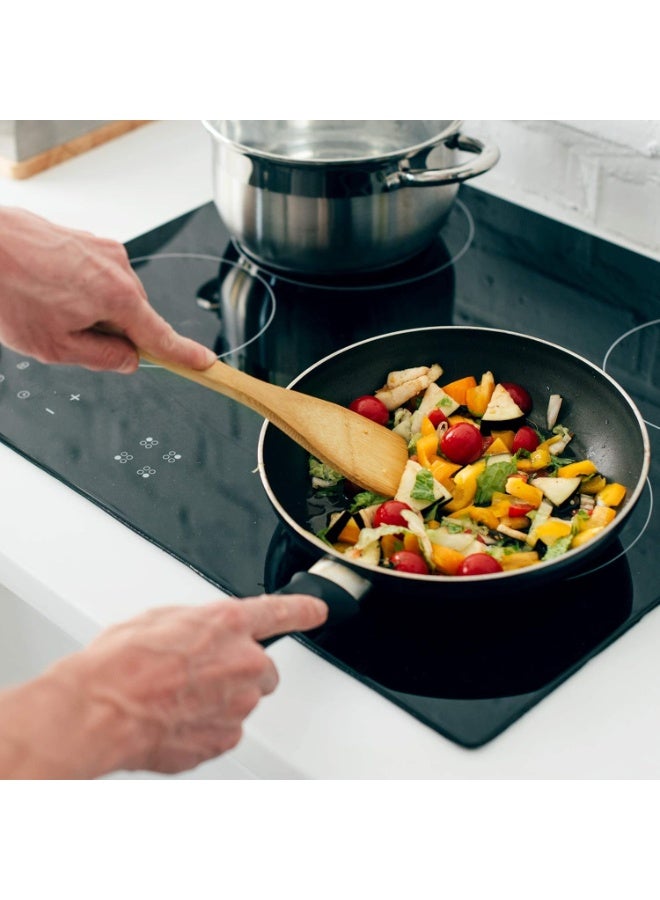 سوفام 6 قطعة ملاعق خشبية للطهي، مطبخ الخيزران أوتنسيل Set Wood Spatula Spoon Cooking غير العصا أداة المطبخ الخشبي أواني الطهي تخزين مع البراميل الخشبية - Image 4