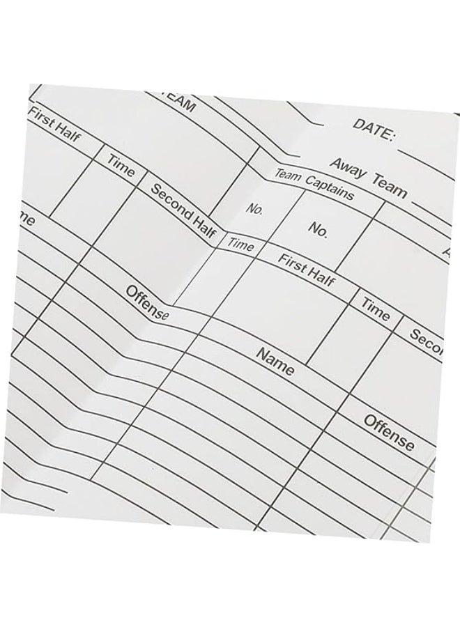 مجموعة بطاقات حكم كرة القدم مع ورق تدوين وقلم – بطاقات حمراء وصفراء للمدربين والحكام – إكسسوارات تحكيم للمباريات والتدريب - Image 3