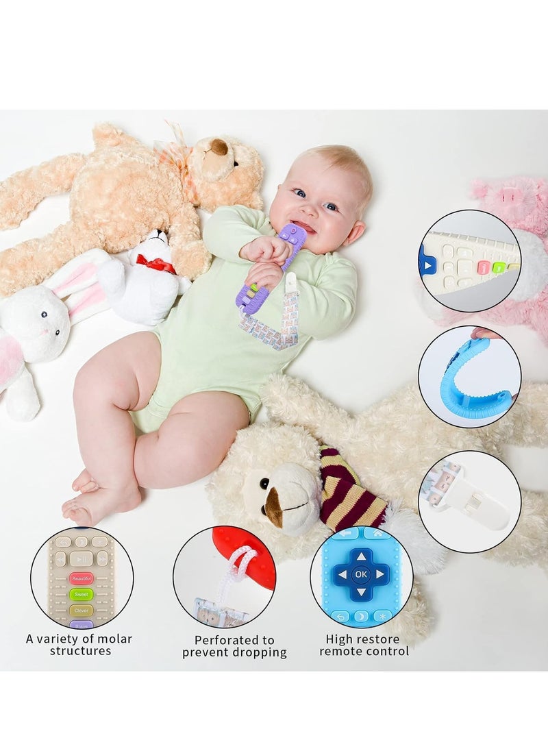 null - Tekme Remote Control Teether for 6-12 Months Babies, Helps Develop Bite Skills, Color and Shape Recognition, Teething Toys for Infants - Image 1