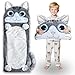 Micling Kid Sleeping Bag Larger Plush Cat Slumber Bag for Boys Girls Daycare Preschool Kindergarten Birthday Gift Travel Sleepover Ages 312 Years - Image 3
