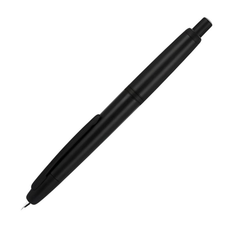Goldleaf Jinhao 20 Press Retractable Fountain Pen – Fine Nib with Converter – Plastic Body & Metal Clip – Multiple Colors – Smooth Writing Daily Pen (No Ink Included) (Matt Black (Black Clip)) - Image 1