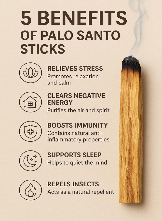 Pachamama Essentials Palo Santo Incense Sticks (4.0 inches Each) 100% Natural and Sustainable, Wild Harvested, for Smudging, Purifying, Energy Cleansing, Meditating, Yoga, Reiki. (5) - Image 3