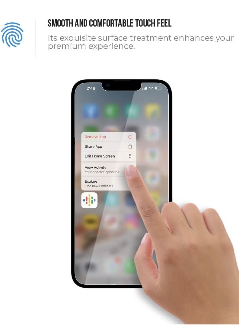 إيف واقي شاشة من الزجاج المقوى من الجرافين متوافق مع iPhone 13 Pro Max - Image 2