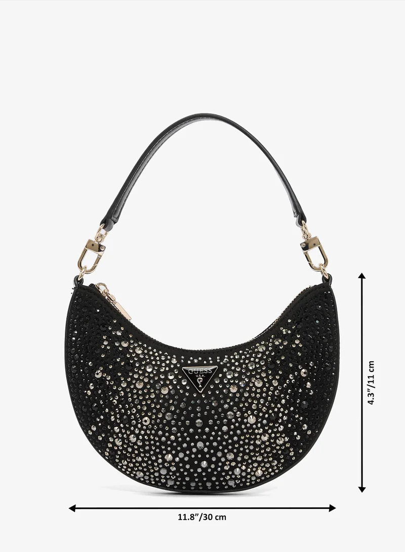 Guess BLACK Tasmin Mini Shoulder Bag for Women | Best Price UAE
