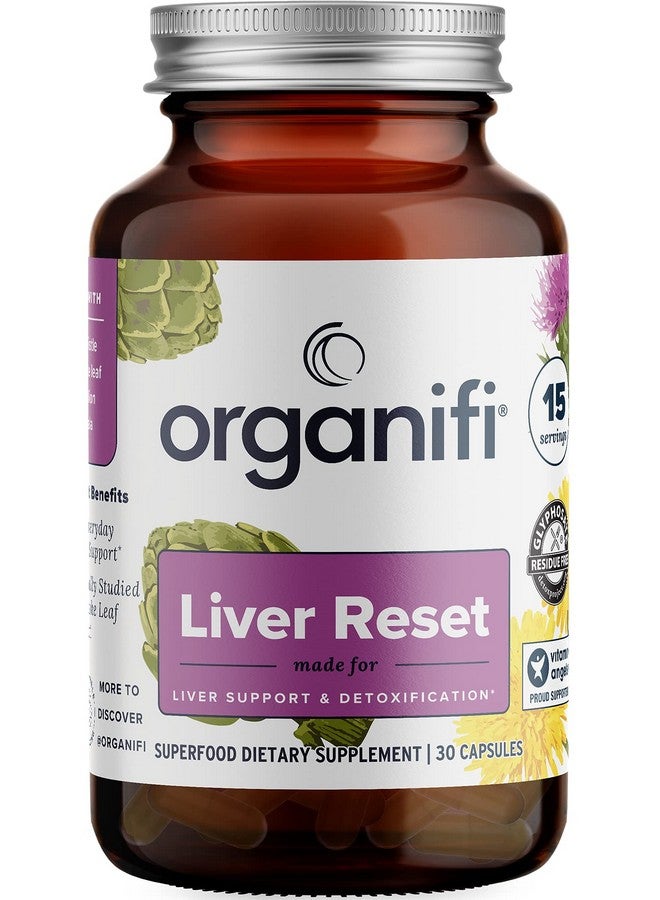 Organifi Organifi - Liver Reset - Liver Detox - Digestive and Immune Support - Promotes Cellular Energy Production, 30 Capsules - Image 1