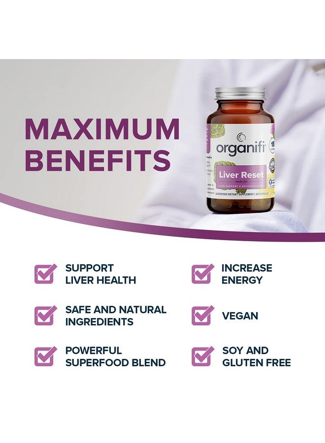 Organifi Organifi - Liver Reset - Liver Detox - Digestive and Immune Support - Promotes Cellular Energy Production, 30 Capsules - Image 4