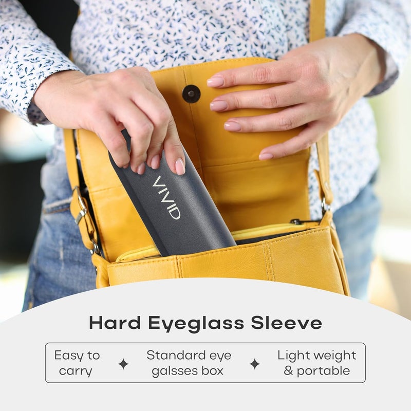 VIVID Vision Unisex Adult Lightweight Eyewear Specs Case Cover | Protect Eye Glasses | ABS | Plastic | Spectacles | Cases | Hinge-Spring - Image 5