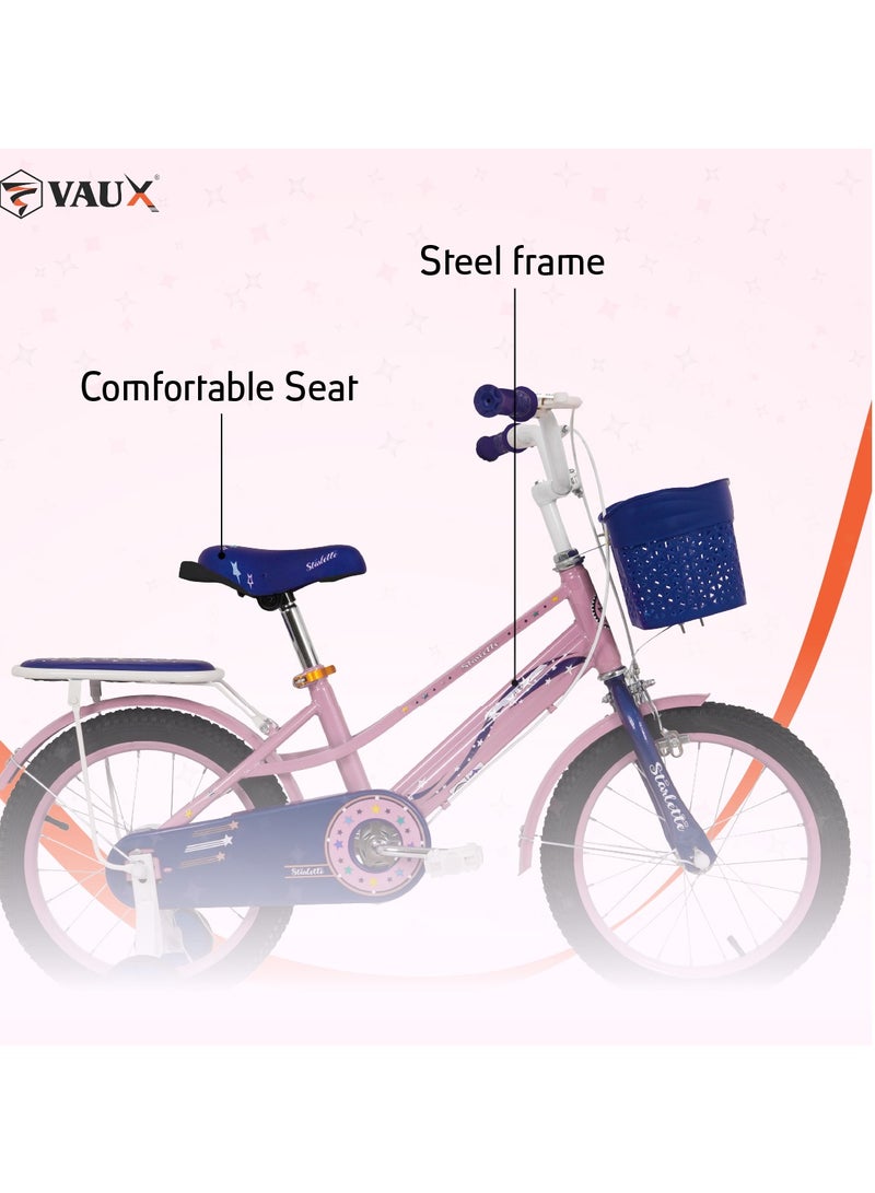Vaux Starlette Road Bike || 16 Inch Wheel Size || For Kids || Adjustable Seat || Purple - Image 2
