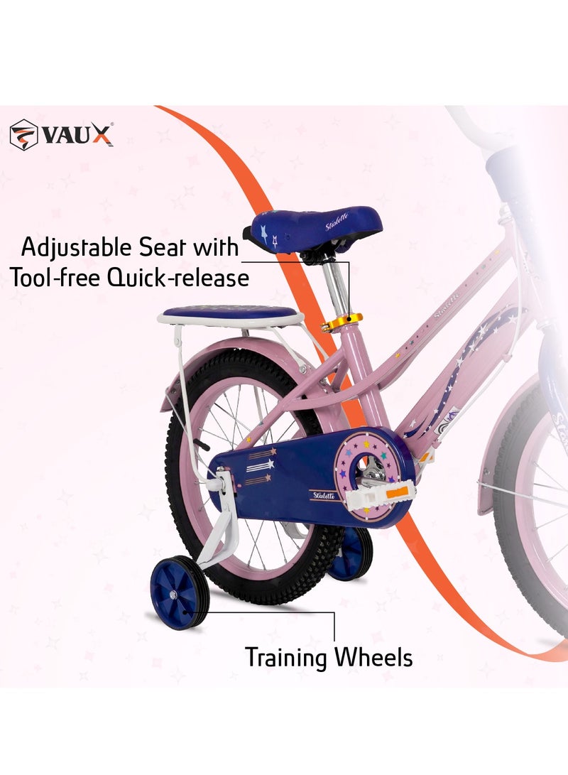 Vaux Starlette Road Bike || 16 Inch Wheel Size || For Kids || Adjustable Seat || Purple - Image 3