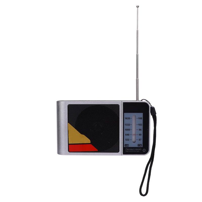 راديو AM/FM محمول لكبار السن HiFi بترددين يعمل على بطارية USB راديو ناقل محمول للمنزل والخارج - Image 2