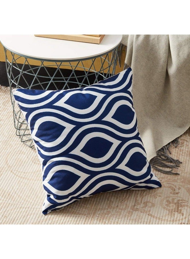 AEROHAVEN Satin 150 TC Cushion Cover, 24 x 24 Inch, Blue, 6 Pieces - Image 3