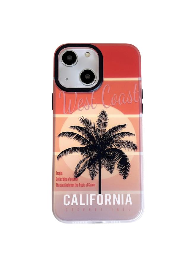 erorex Case For iPhone 13 Beach Coconut Dual-side Laminating Laser Frosted Phone Case - Image 1