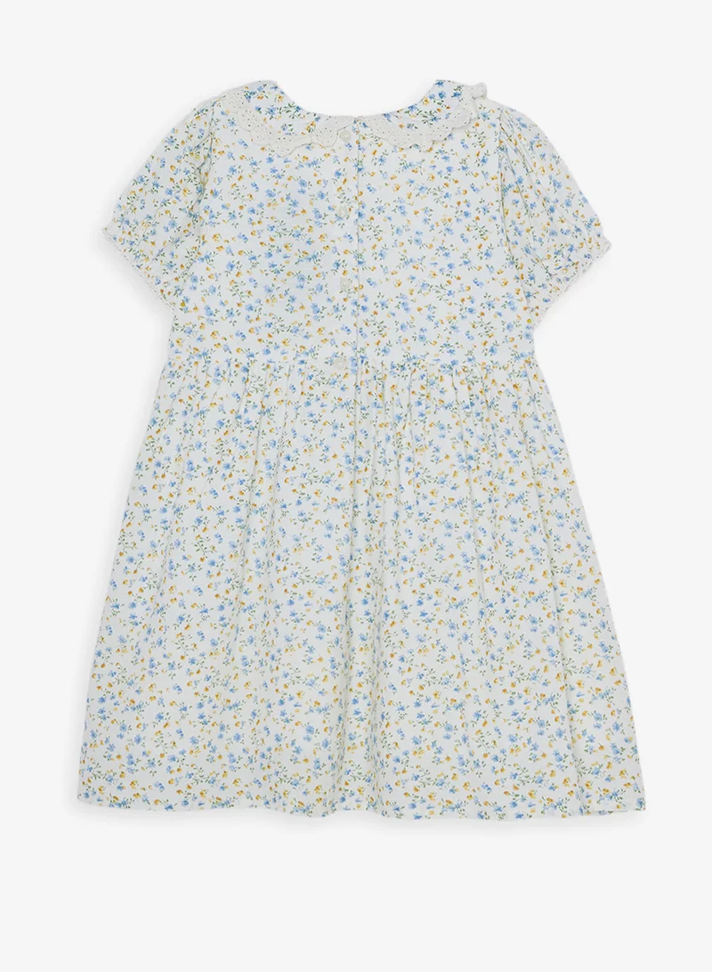 ريبلز مع نمشي Girls Printed Cotton Dress