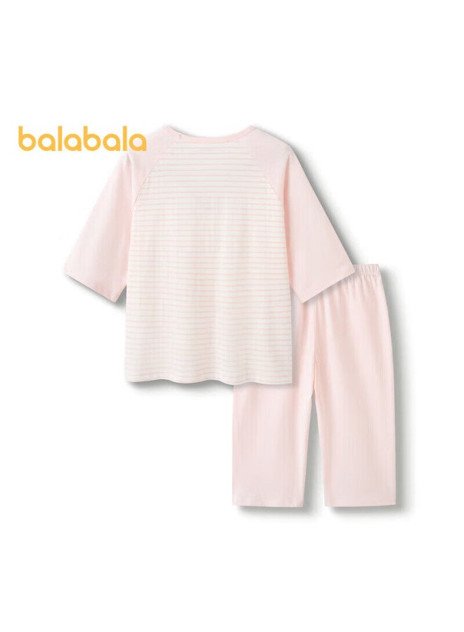 Balabala Children's Pajama Set, Spring And Summer Thin Air Conditioning Wear, Boys And Girls Home Wear, For Toddlers And Older Children, 208224171206 - Image 3