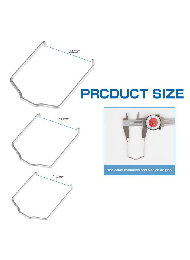 YESHMA Radiator Hose Retaining Spring Horse Shoe Clip Radiator Hose Clip Replaces 154 23 Compatible with BMW E39 E38 E60 E90 745Li X5 E46 325i 328i M3 540i 740iL 740i 3PCS Set - Image 2