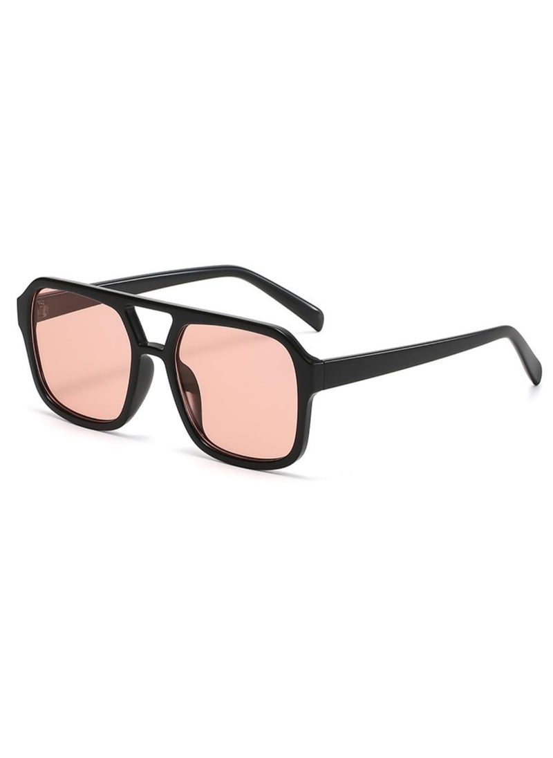 General Retro 70s Square Aviator Sunglasses Women Men Rectangular Sunglasses Flat Frame Fashion Sunglasses  - Image 1