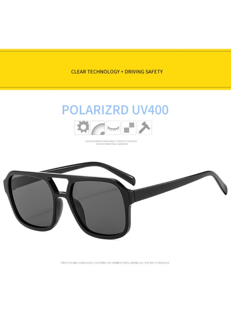 General Retro 70s Square Aviator Sunglasses Women Men Rectangular Sunglasses Flat Frame Fashion Sunglasses  - Image 3