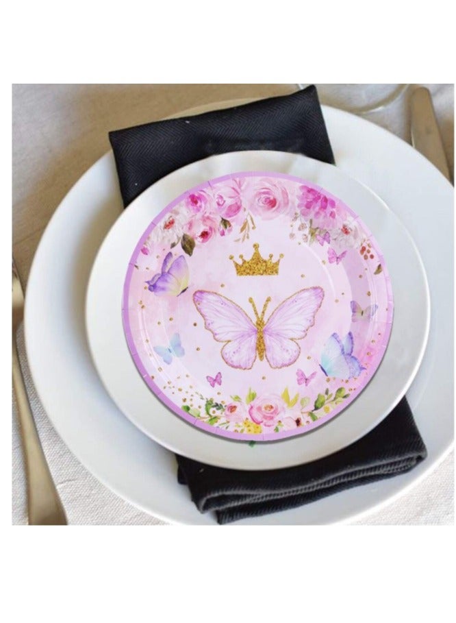 Happy Birthday Party Supplies Include Plates, Cups and Napkins Including Banner 49pcs  - Image 4
