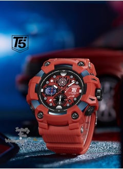T5 T5 Mens Chronograph Silicone Strap Watch H4011G  - Image 2