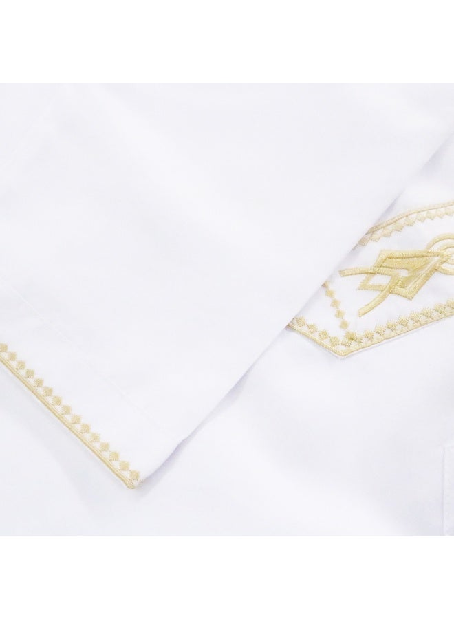 Boys' Color Block Long Robe for Teens - Image 4