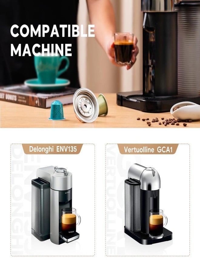 i cafilas iCafilas Stainless Steel Reusable Coffee Pod Adapter, Converter Holder for Nespresso Original Line Capsules, Compatible with Vertuo Next, POP, ENV135 and GCA1 Machines,(150ml) - Image 3