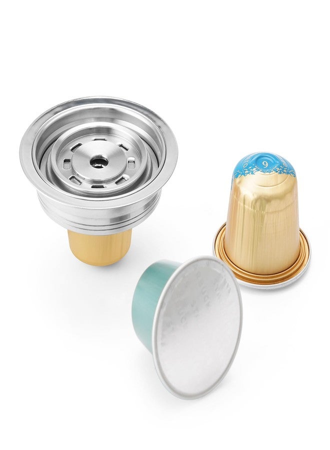 i cafilas iCafilas Stainless Steel Reusable Coffee Pod Adapter, Converter Holder for Nespresso Original Line Capsules, Compatible with Vertuo Next, POP, ENV135 and GCA1 Machines,(150ml) - Image 1