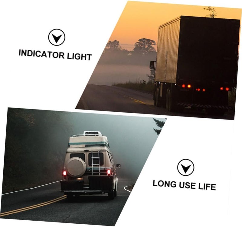 12 قطعة من أضواء الجانب ال LED للسيارات والشاحنات والقوارب، عبارة عن شرائط ضوئية طويلة؛ كل إشارة توجيه تحتوي على LED واحد. - Image 3