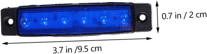 12 قطعة من أضواء الجانب ال LED للسيارات والشاحنات والقوارب، عبارة عن شرائط ضوئية طويلة؛ كل إشارة توجيه تحتوي على LED واحد. - Image 2