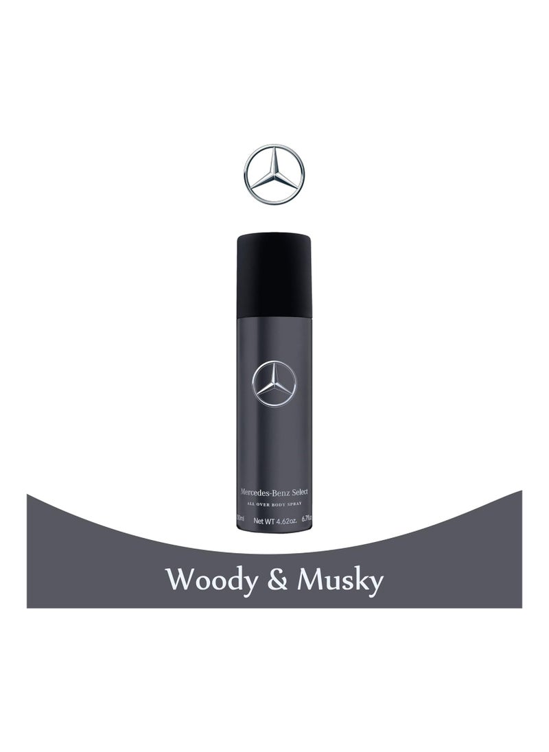 Mercedes-Benz Select Deodorant Spray,For Men, 200 ml  - Image 2