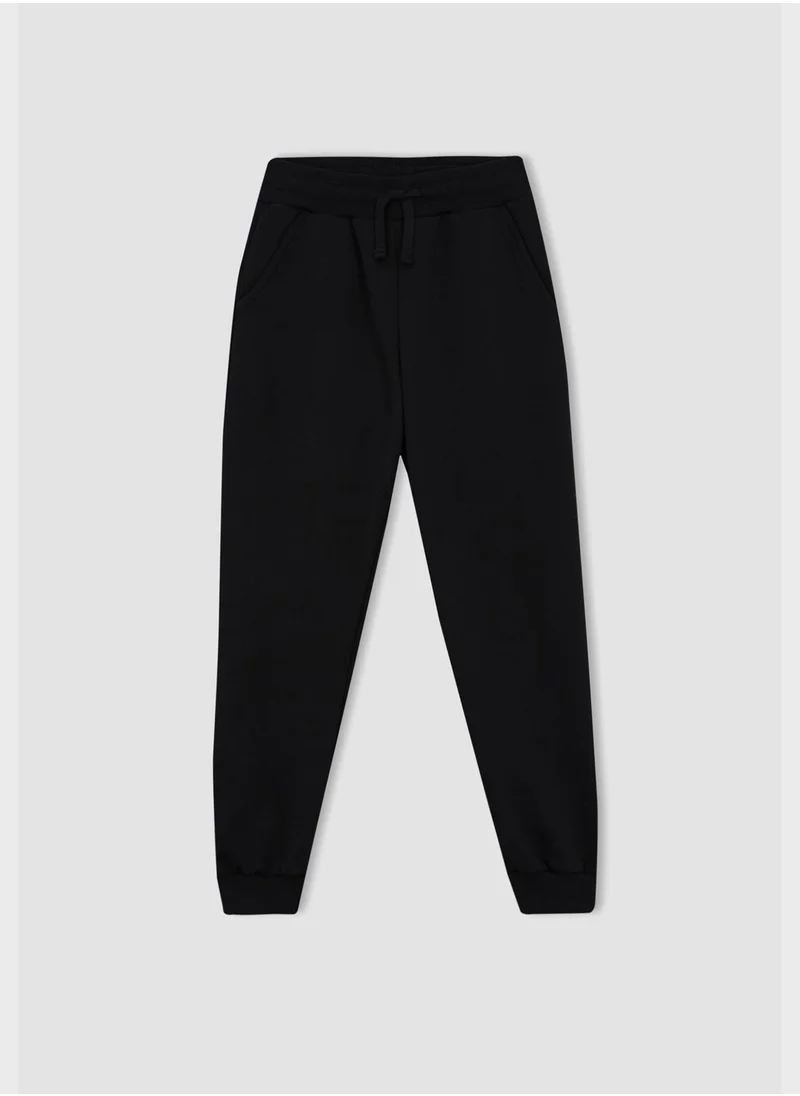DeFacto Kids Text Print Hoodie & Sweatpants Set