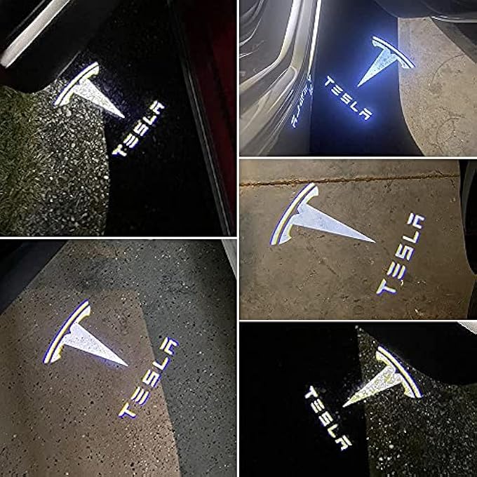 ميكينج تك أضواء باب السيارة، شعار، أضواء بروجيكتور، للطراز 3 Y S X، ضوء ظل شبح ليزر ثلاثي الأبعاد فائق السطوع، لا يتلاشى أبدًا، أضواء ترحيبية، ملحقات الطراز 3 Y S X، توصيل وتشغيل، 4 قطع - Image 4