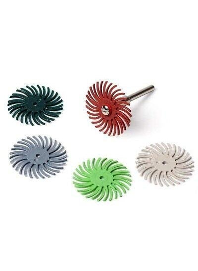 SWISSO SWISSO 6pcs Detail Abrasive Brush Mixed Grit Coarse Accessories For Dremel Rotary Tools  - Image 2