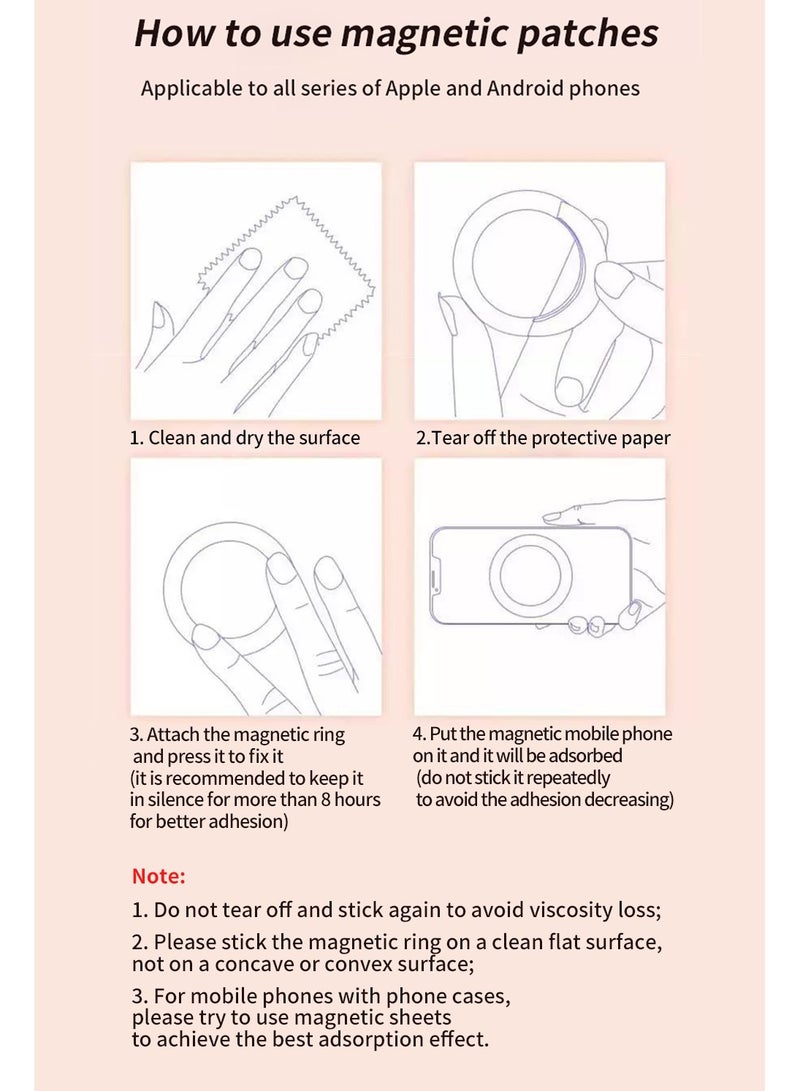 AROAQ Magnetic Car Phone Holder with 360 Degree Rotation and Strong Vacuum Mount Powerful Magnet for iPhone 12 13 14 15 16 Pro Max - Image 3