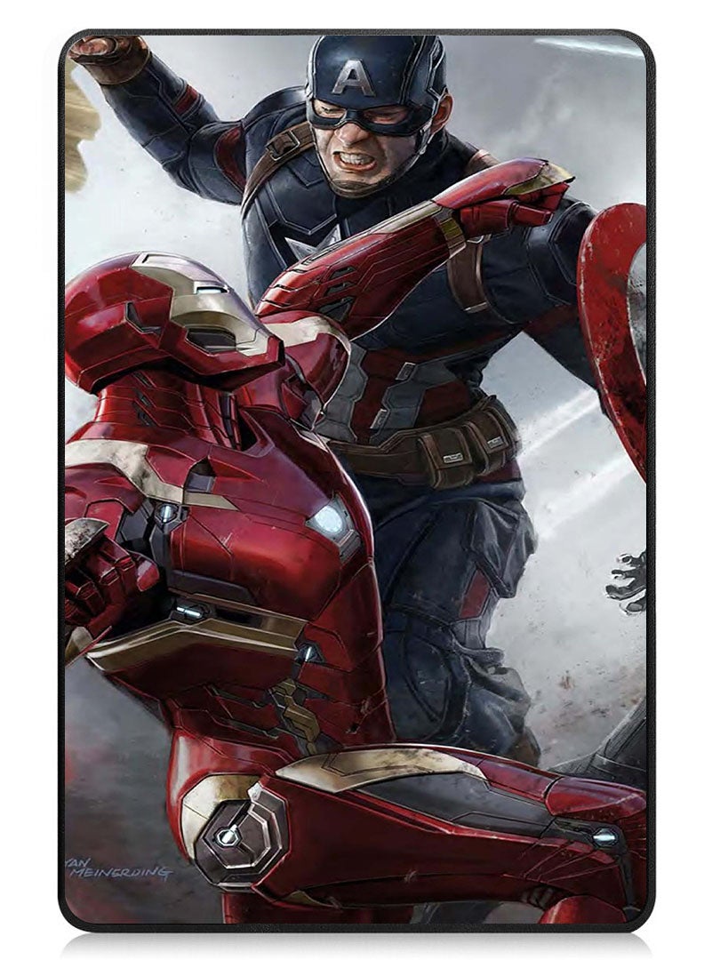 Theodor Protective Flip Case For Oppo Pad Air 2 With Trifold Stand Auto Wake Sleep Shockproof Cover iron-man-Ca - Image 1