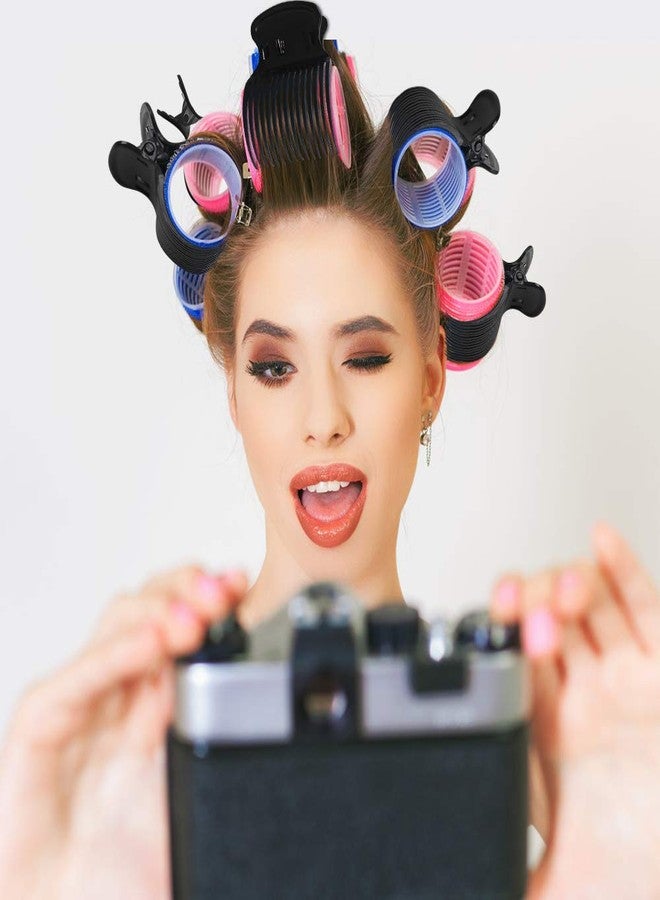 Aniann 18 Pieces Hot Roller Clips Plastic Hair Curler Claw Clips Replacement for Small, Medium, Large and Jumbo Hair Rollers (Black) - Image 5