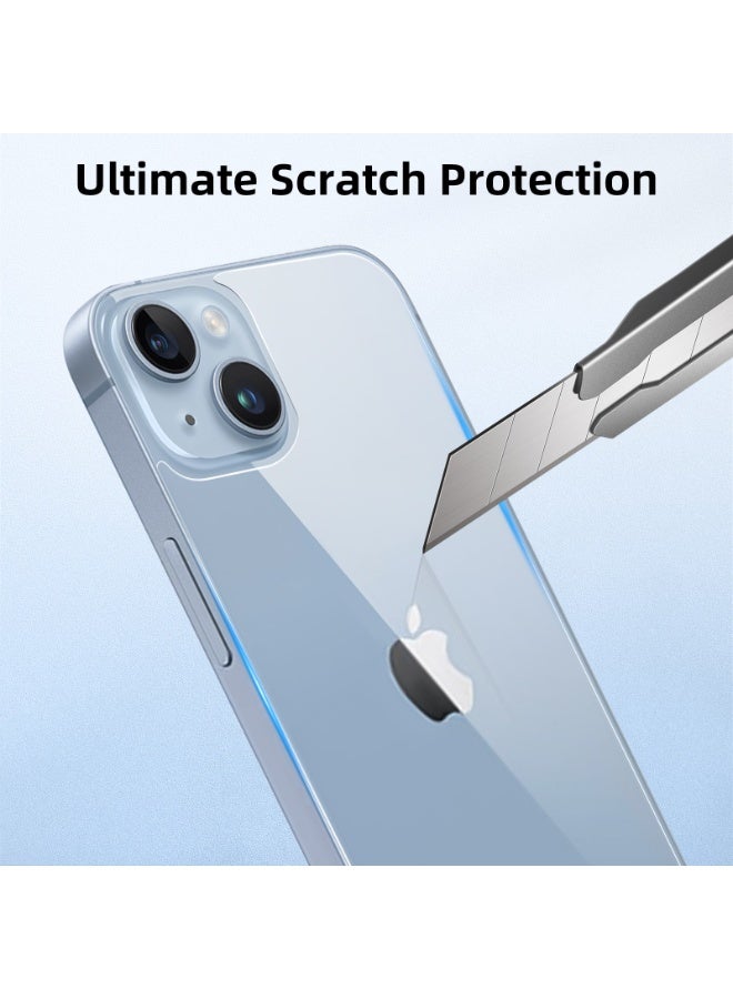 Back Screen Protector for iPhone 14 [2-Pack], 14 Back Glass Protector Anti-Fingerprint/Scratch 9H Hardness Ultra Thin 14 Back Screen Protector for iPhone 14 (6.1 inch) - Image 2
