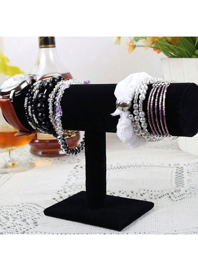 NIBEMINENT - T-Bar Velvet Bracelet Bangle Watch Jewelry Organizer - Image 1