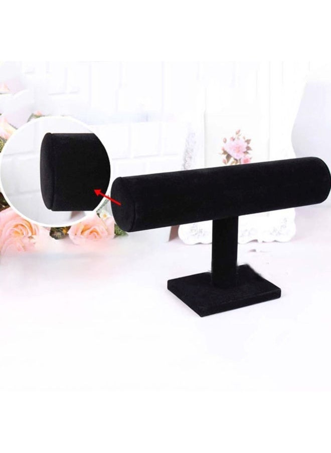 NIBEMINENT - T-Bar Velvet Bracelet Bangle Watch Jewelry Organizer - Image 1