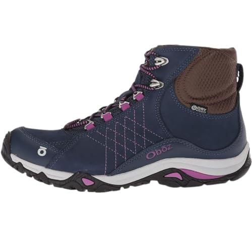 Oboz Women's Sapphire Mid B-Dry Waterproof Hiking Boot, Huckleberry, 7 - Image 1