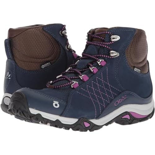 Oboz Women's Sapphire Mid B-Dry Waterproof Hiking Boot, Huckleberry, 7 - Image 4