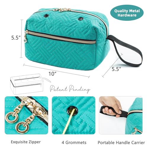 MYBAGZING Small Crochet Bag Organizer - Knitting Bag - Yarn Storage Organizer - Yarn Bag for Crocheting - Yarn Holder for Crochet Accessories, Knitting Needles, Crochet Hooks, Knitting Gifts - Image 4