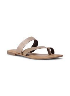 Bata Bata Women's SHINE TR Toe Ring Slippers (5718419_BEIGE_7 UK) 