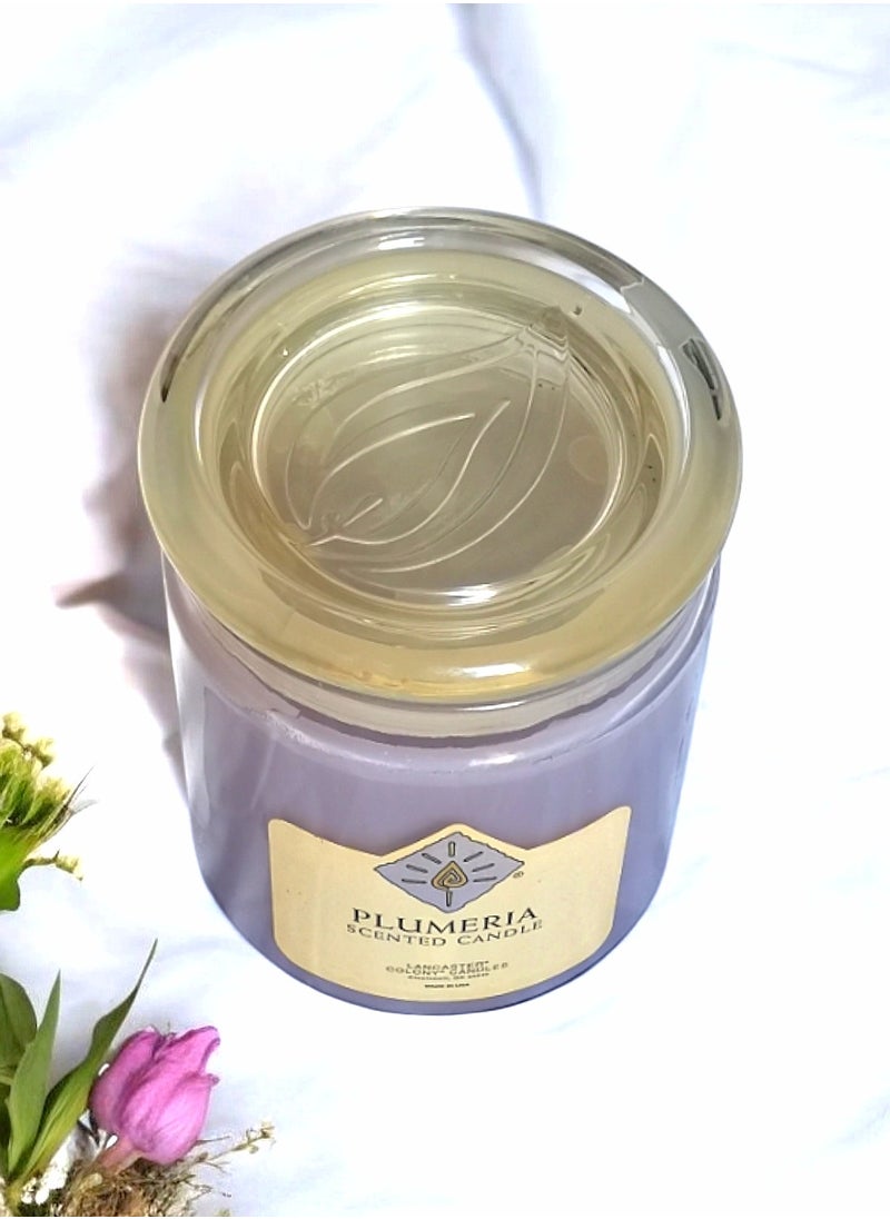 Lancaster Plumeria Scented Jar Candle with Lid 20 oz 566 g  - Image 4