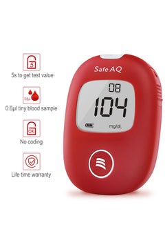 SINOCARE safe-AQ smart Blood Glucose Monitoring System With 50 Test Strips And Lancets,No coding,Rapid result,Large screen display,safe and hygienic  - Image 2