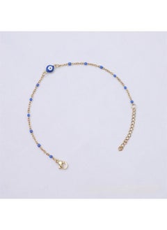 نيبمينينت Jinyiyuan Cross Clip Bead Drop Glaze 8k Stainless Steel Gold-plated Bracelet Round Eye Lucky Amulet Fashion All-match 